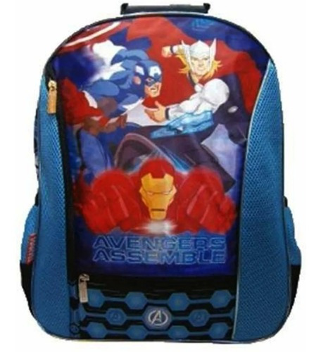 Mochila Avengers 18 Pulgadas Cresko Sp089 Color Azul