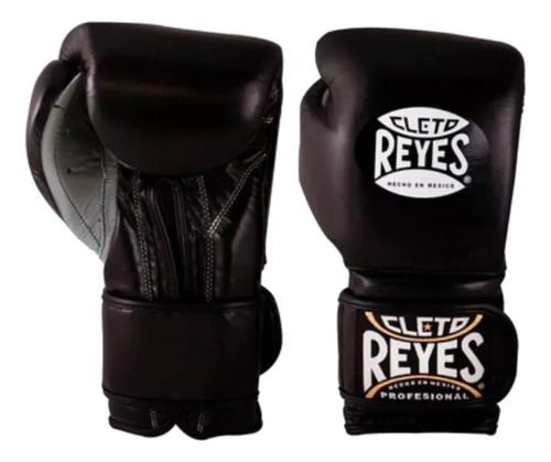 Guante Cleto Reyes Piel Res 14 Oz Cierre De Contacto Negro