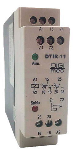 Rele Tempo C/ Impulso Na Energização Dtir-11 5 Seg - Digimec