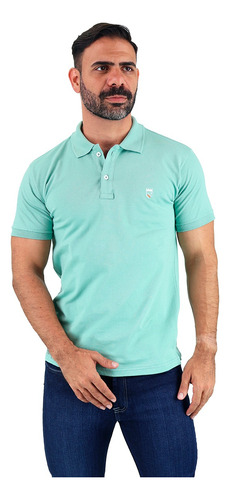 Playera Tipo Polo Color Pastel Para Hombre Corte Slim Fit