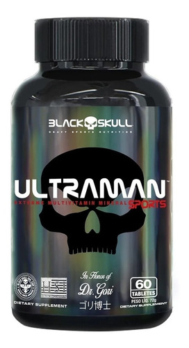 Multivitaminico Ultraman - 60 Tablets - Black Skull Sabor Sem sabor