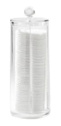 Imagen 3 de 4 de Vaso Acrílico Portademaquillantes Con Tapa Algodonero O1500