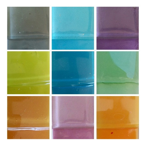 Esmaltes Vitrofusión Sin Burbujas Promo 9 Colores X50g Opc 2