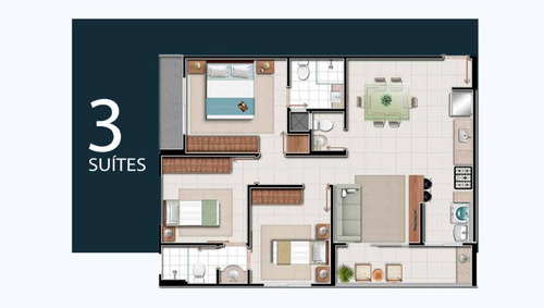Imagem 3 de 13 de Apartamento De 2 E 3 Quartos Perto Do Buriti Shopping