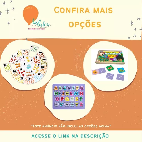 Jogo Quebra-Cabeça Alfabeto em Inglês - Babebi - Broker Corporativo