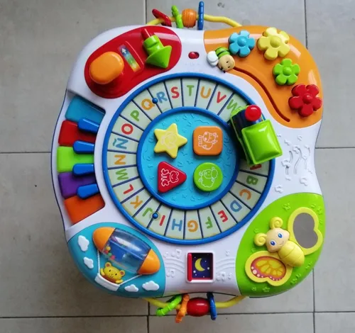 Mesa Interactiva Tren Abecedario Y Piano Mariposa Y Winfun