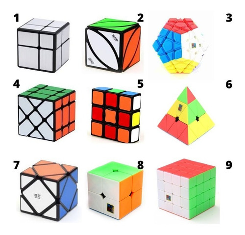 Cubo Rubik Combo 4 Cubos A Eleccion + Bases