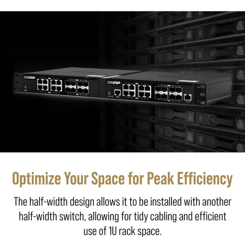 Conmutador Qnap 10 Gbe 16 Puertos Gestión Web Rack