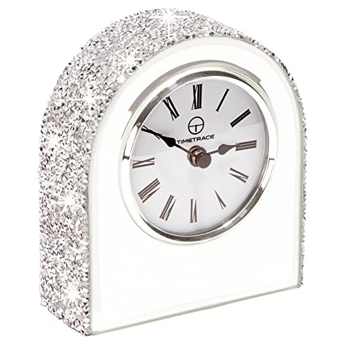 Reloj De Sobremesa De Mantel De Cristal Diamantes Crush...