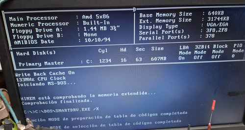 Computadora 4 Ranura Isa 5x86 133 Mhz Video Pci Serial Msdo (Usado)