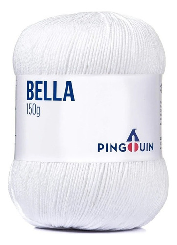 Fio/linha Algodão Pingouin Bella 405m 150g (tex 370) Cor Branco - 0002