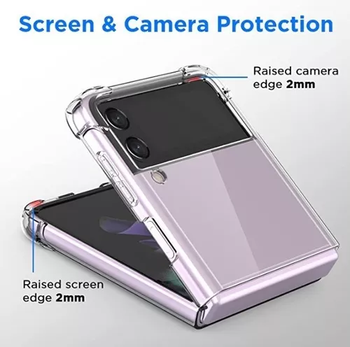 SHIEID Funda para Samsung Z Flip 3, Galaxy Z Flip 3 viene con  un bolígrafo de capacitancia, funda Flip 3 con una película protectora de  pantalla pequeña para Samsung Galaxy Z