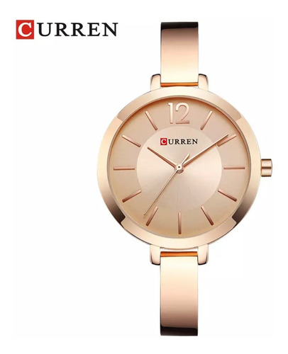 Reloj Para Mujer Curren 9012 Acero Resistente Al Agua