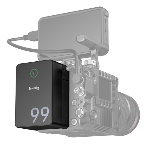 Batería V-mount Smallrig Vb99 Pro Mini @ Canon R5c Nikon Z8