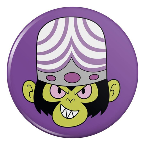 Powerpuff Girls Mojo Jojo Pinback Pin De Botón, Multi,...