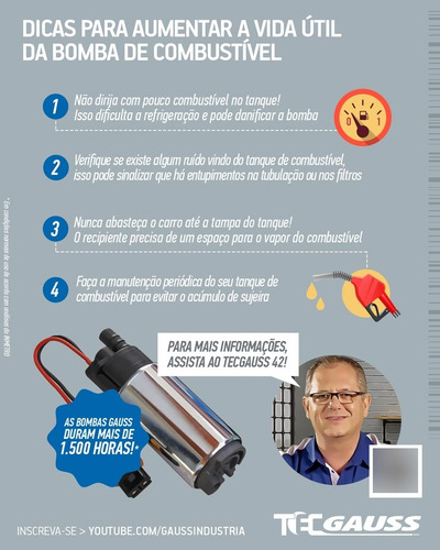 Bomba De Combustível Para Gm Blazer/s10 2.8 Gi3134 - Gauss