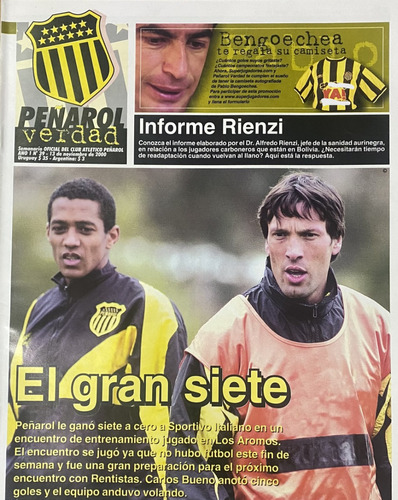 Peñarol Verdad, Nº 39 Revista, Luis Romero,  Ex5