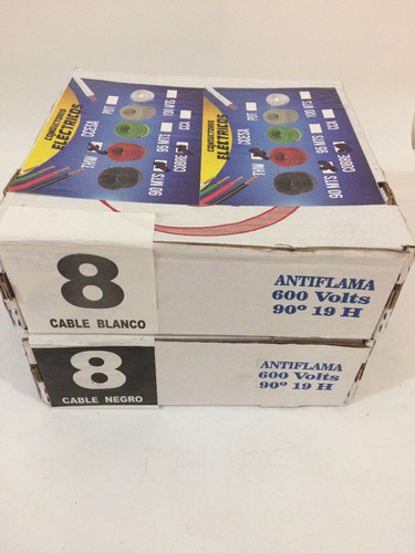 Imagen 3 de 10 de Thw Cal 8 100% Cobre 2 Rollos