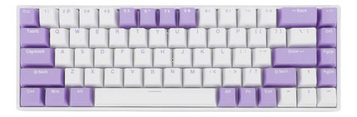 Teclado Mecánico Azul De 68 Teclas, 60% Intercambio En Calie
