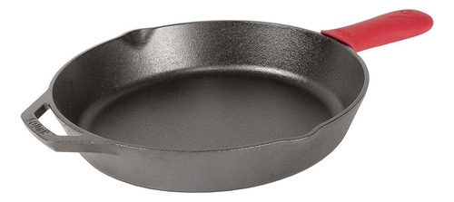 Sartén Lodge De Hierro Fundido Con Mango Caliente De Silicon