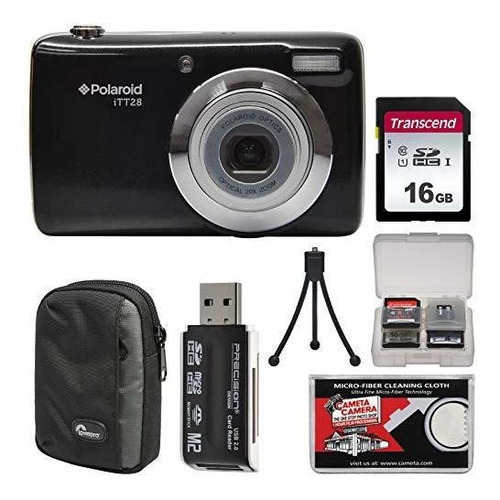 Polaroid Itt28 20mp 20x Zoom Digital Camera (black) With 16g