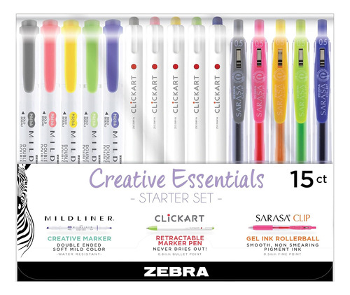 Set De Inicio Zebra Pen Creative Essentials, Incluye 5 Hig..