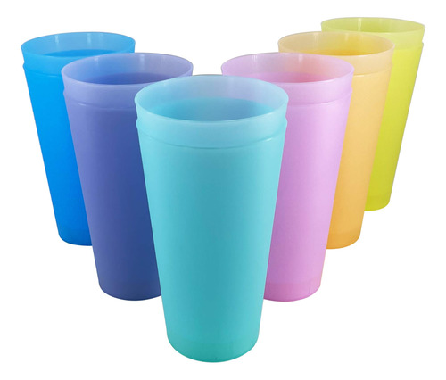 Juego Vaso Plastico 32 Onza Bpa Reutilizabl S Apto