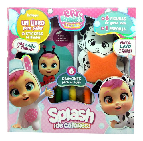 Caja Splash De Colores Bebes Llorones Libro Stickers Jugueteria Rayuela Caja Splash De Colores Bebes Llorones Libro Stickers Jugueteria Rayuela