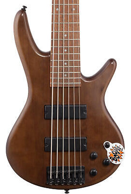 Ibanez Gsr206b 6-string Bass Guitar, Walnut Flat Eea