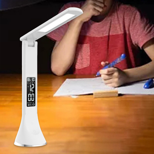Lámpara De Escritorio Led Temperatura Moderna Mesa Plegable