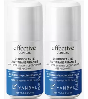 Effective Desodorante Roll On Clinical 72h .x2und Yanbal