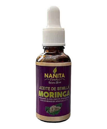 Aceite De Semilla De Moringa - Nanita X 30 Ml