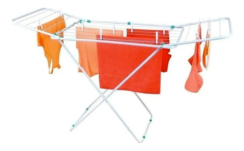 Imagen 6 de 8 de Tendedero De Pie Extensible Plegable Mor Acero 8 Mts Ropa