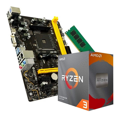 Actualizacion Combo Amd Ryzen 3 3200g + 16gb + Mother