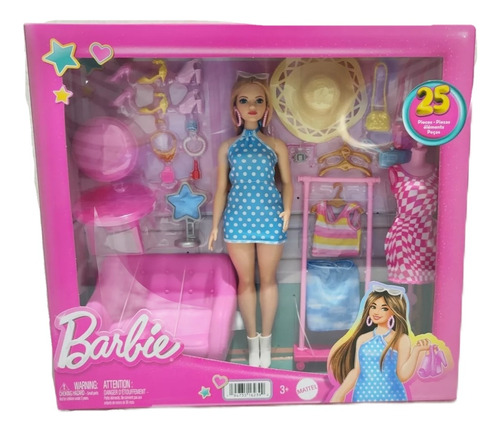Barbie Estilista Y Closet A La Moda Set De Juego 