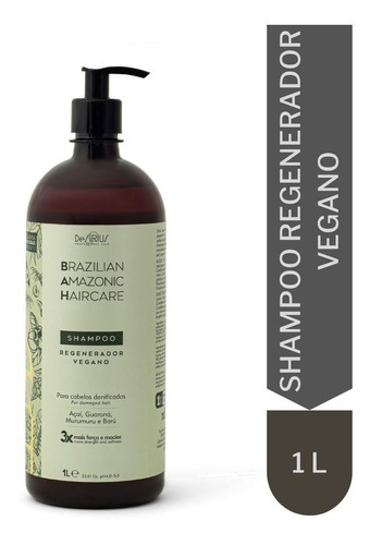 Shampoo Vegano Regenerador Brazilian Amazonic Haircare 1l
