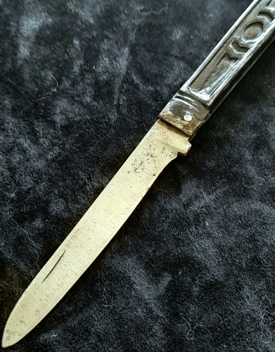 Antiguo Cuchillo Plegable Europeo Jundgedstil Design 