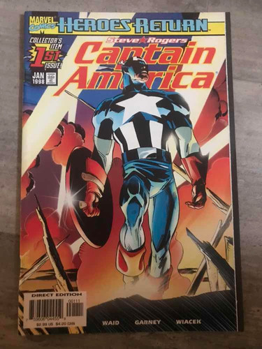 Comic - Marvel - Captain America #1: Heroes Return. Ene 1998