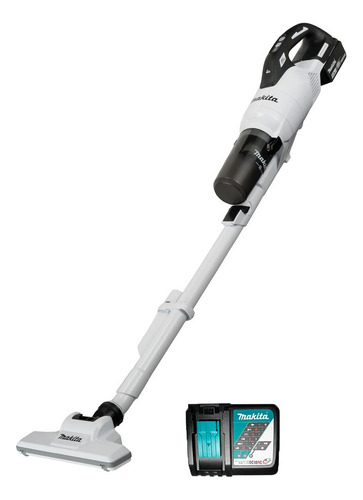 Aspiradora Inalámbrica Makita Dcl286frfw Cargador Y Batería Color Blanco