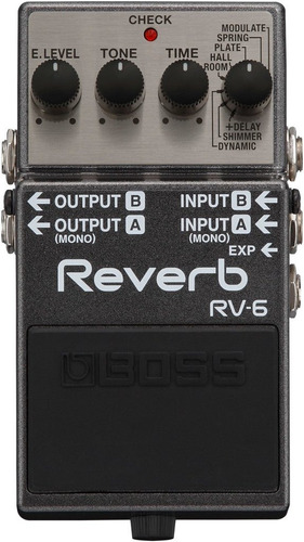 Pedal Para Guitarra Eléctrica Boss Reverb Delay Rv6