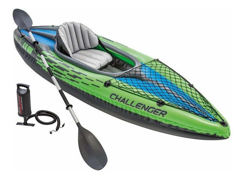 Challenger Kayak 1-person Inflatable With Oars Air Pump