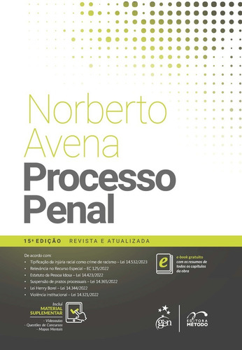 Processo Penal - Norberto Avena - Edição Atualizada