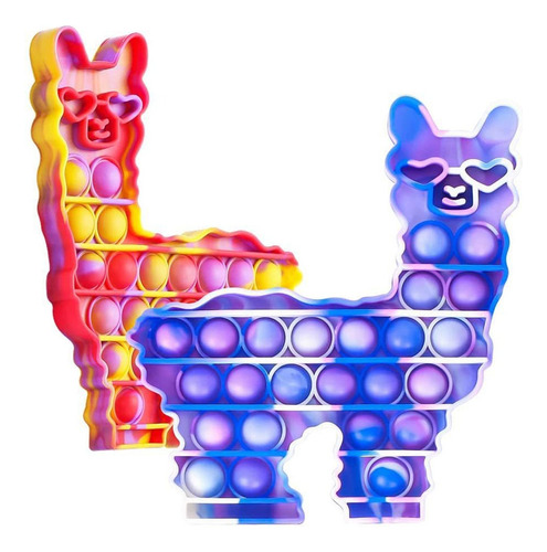 4 Piezas Llama Pop Fidget It Toys Sensorial Alpaca Estrés S