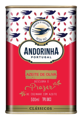 Azeite De Oliva Andorinha Lata 500ml - Para Cozinhar
