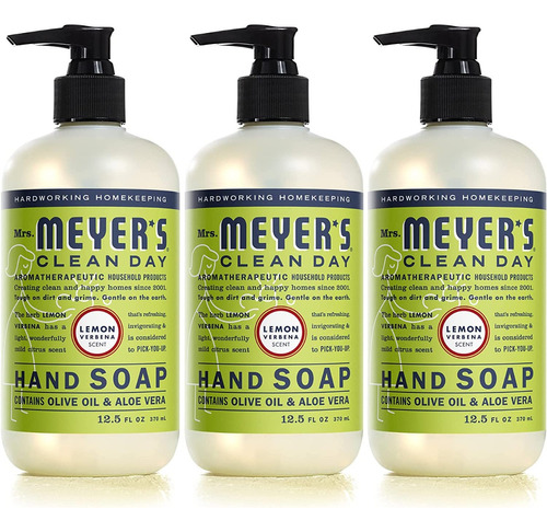 3pack Mrs. Meyer's Liquid Hand Soap, Lemon Verbena 12.5oz