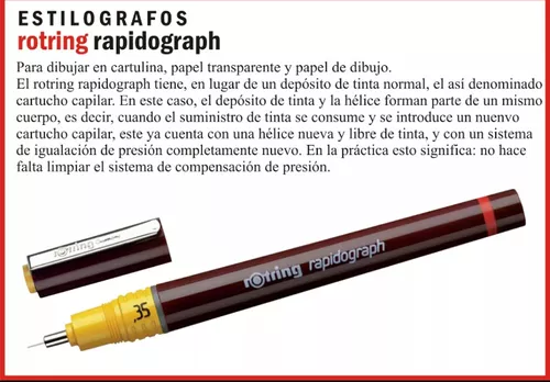 Estilografos Rotring Isograph 0.2 0.4 0.8