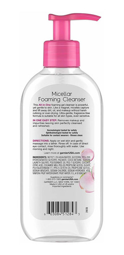 Garnier Skinactive Micelar Espuma Facial Wash, Para Todos Lo