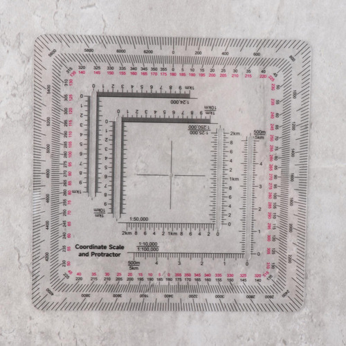 5 Escala De Del Transportador De Lectura Del 12x12cm