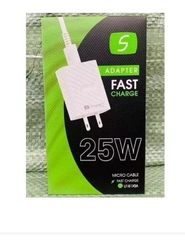 Cargador Celular Smooth Con Cable Tipo C 25w Carga Rápida 