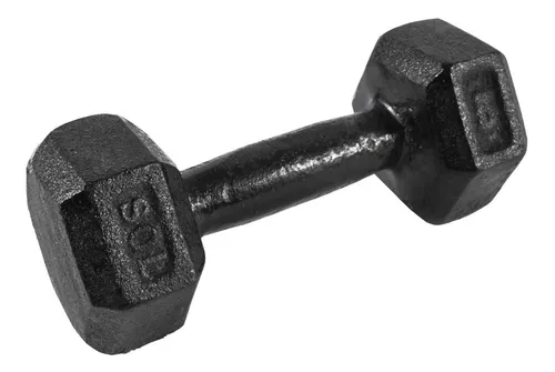 Mancuernas Fundicion Hexagonal 5 Kilos Pesas Sport Maniac